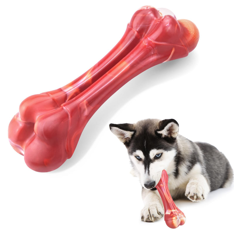 DAOZIJI Indestructible Dog Toys for Aggressive Chewers Medium Breed Tough Dog Chew Dog bones for aggressive chewers Interactive Nylon Dog Chew Bones Toys for Boredom Durable Dog Toys Best Dog Gifts