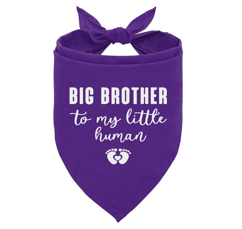 Big Brother Dog Bandana Purple Dog Bandana Big Brother Bandana for Dog Gender Reveal Dog Bandana Baby Announcement Dog Bandana Dog Bandana for Small Medium Large Dogs Dog Scarf Accessories (D3)