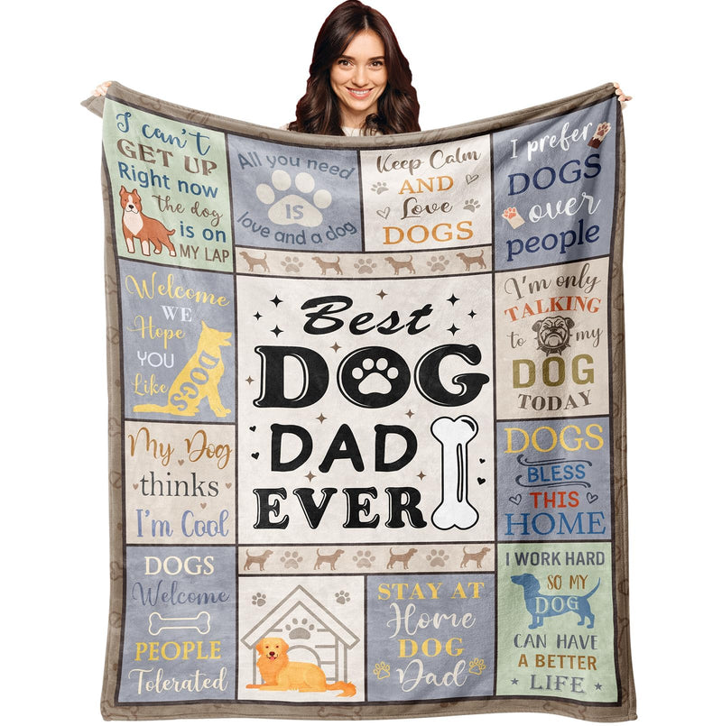 XALAZY Dog Dad Gifts Blanket 50